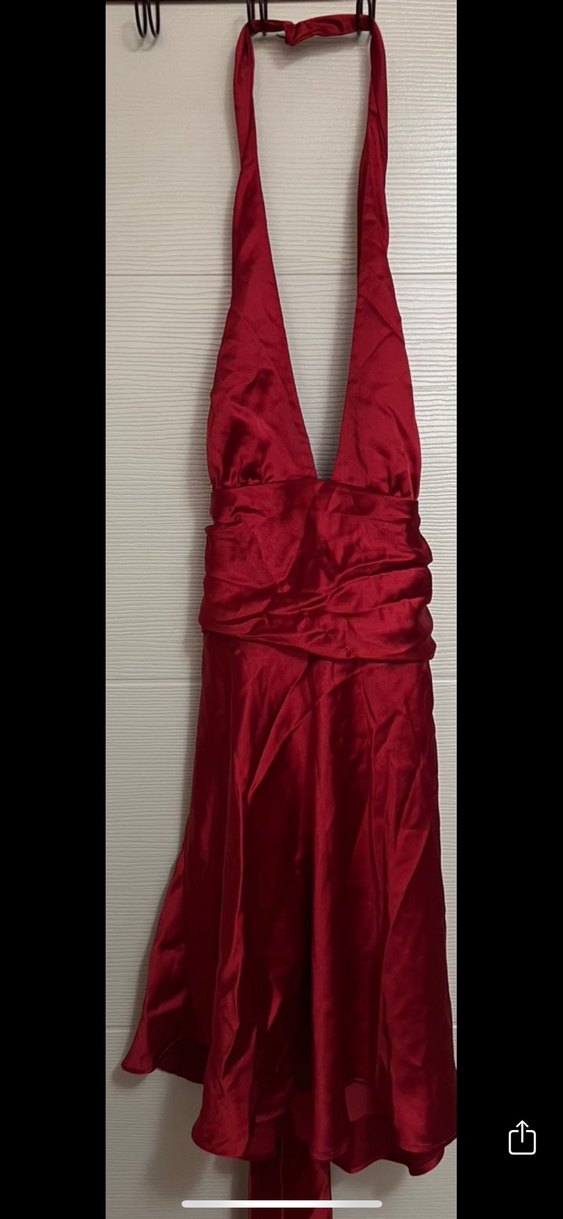 Zara Kırmızı Viral Elbise - Görsel 2