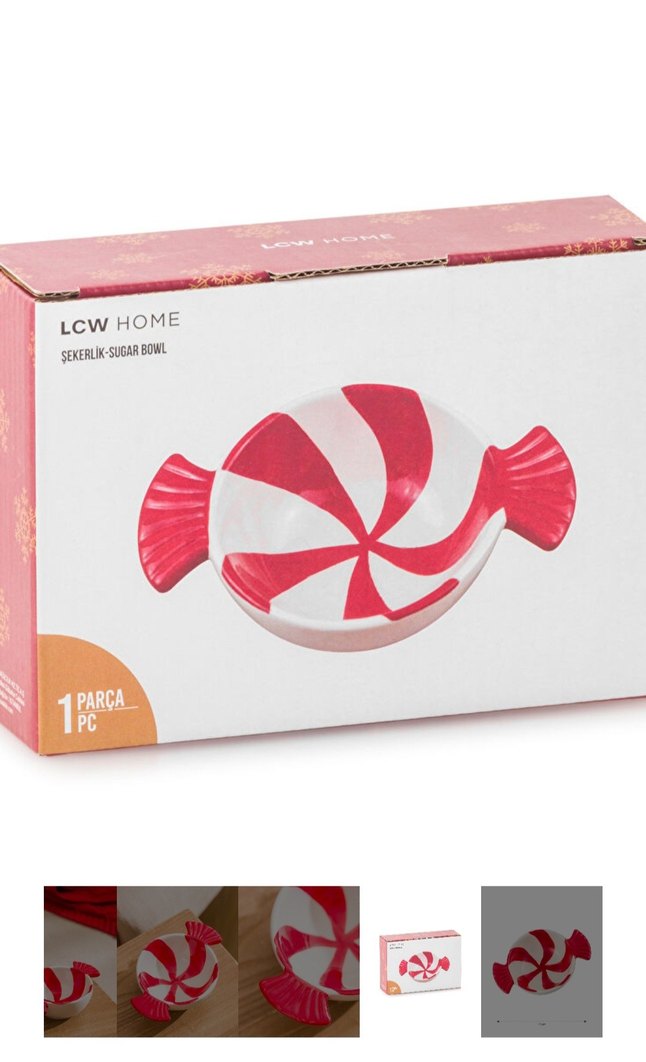 Şeker Desenli Seramik Kase - Görsel 5