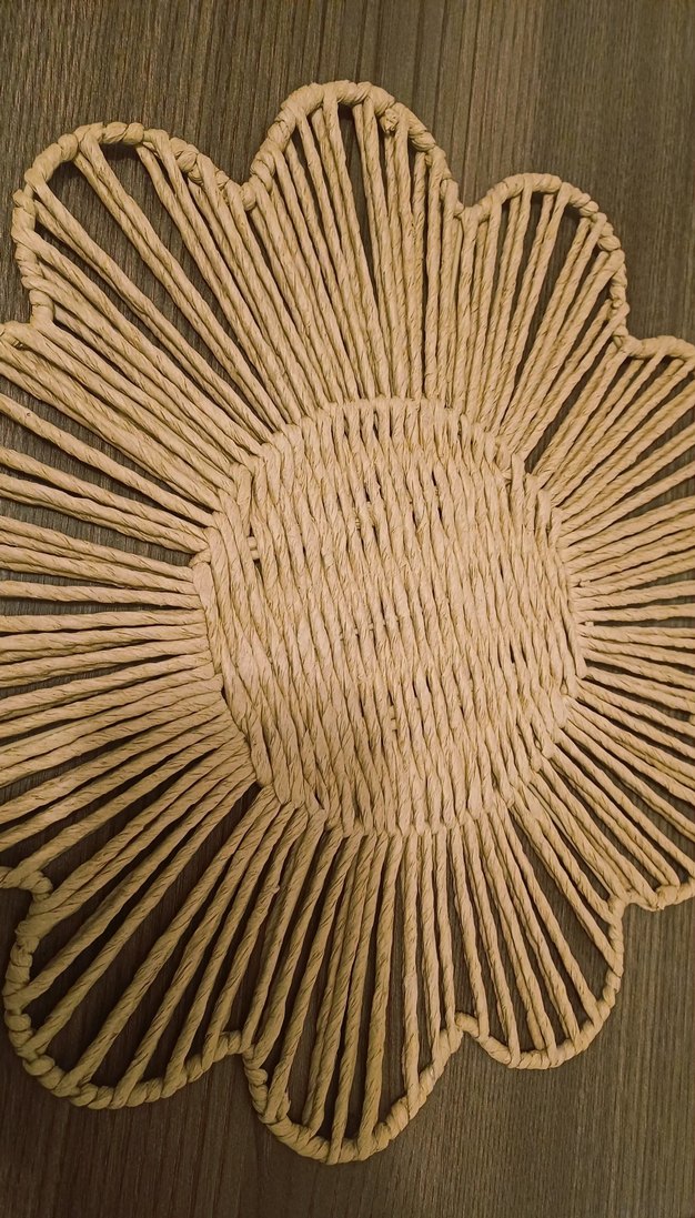 Bohem Hasır Çiçek Desenli Amerikan Servis - Görsel 4