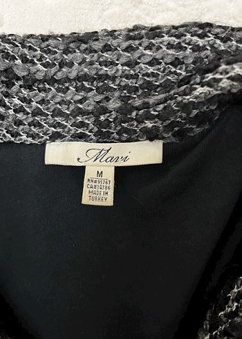 Gri Örgü Kadın Midi Ceket - Görsel 3