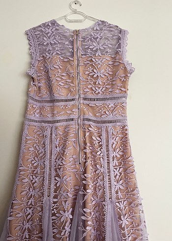 Pastel İşlemeli Bohem Uzun Abiye Elbise - Görsel 3