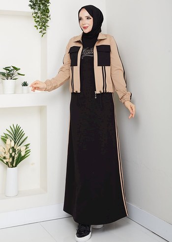 İkili takım tesettür elbise - Görsel 19
