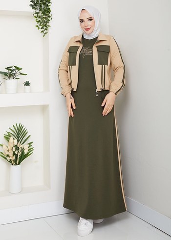 İkili takım tesettür elbise - Görsel 13