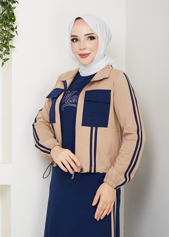 İkili takım tesettür elbise - Görsel 9