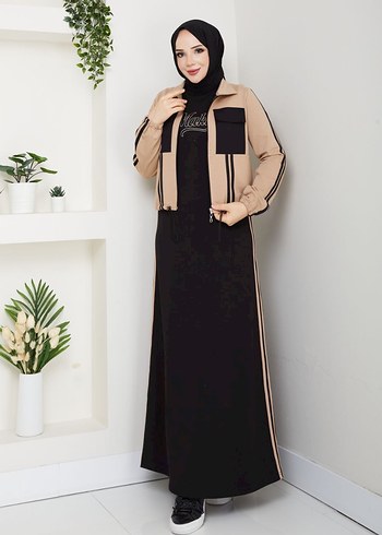 İkili takım tesettür elbise - Görsel 17