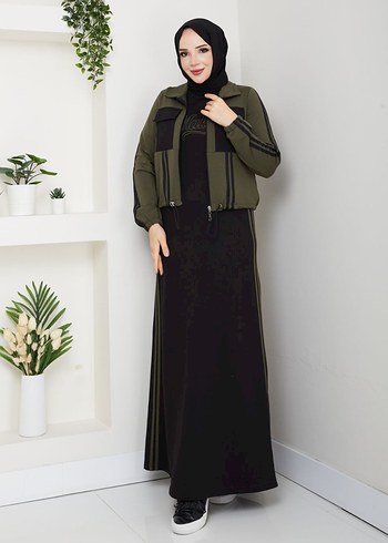 İkili takım tesettür elbise - Ana görsel