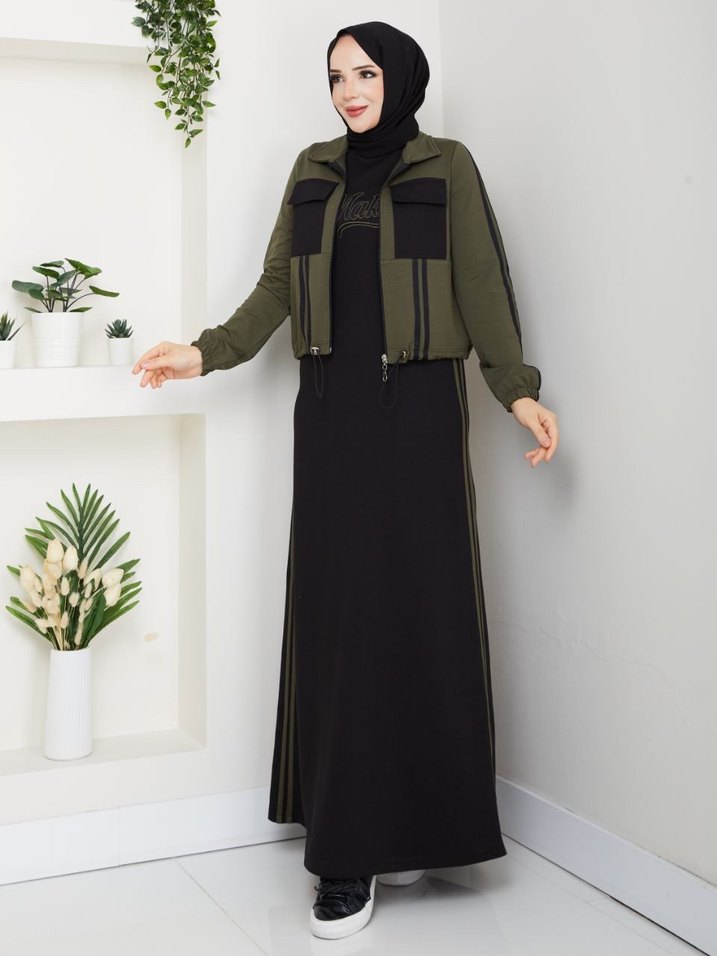 İkili takım tesettür elbise - Görsel 2