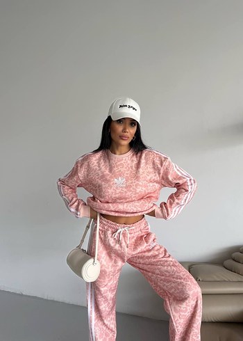 Pembe Batik Desenli Kadın Eşofman Takımı - Görsel 2