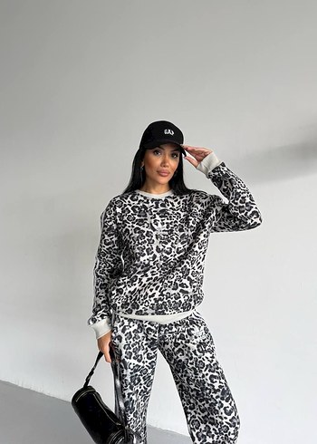 Pembe Batik Desenli Kadın Eşofman Takımı - Görsel 6