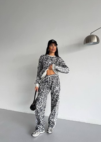 Pembe Batik Desenli Kadın Eşofman Takımı - Görsel 5