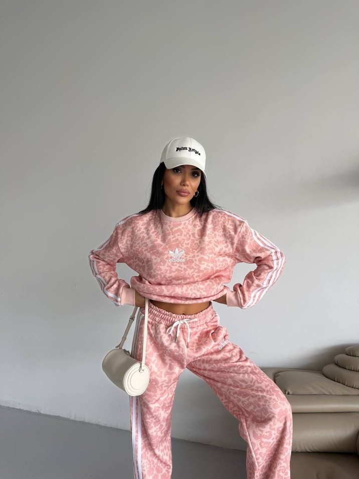 Pembe Batik Desenli Kadın Eşofman Takımı - Görsel 2