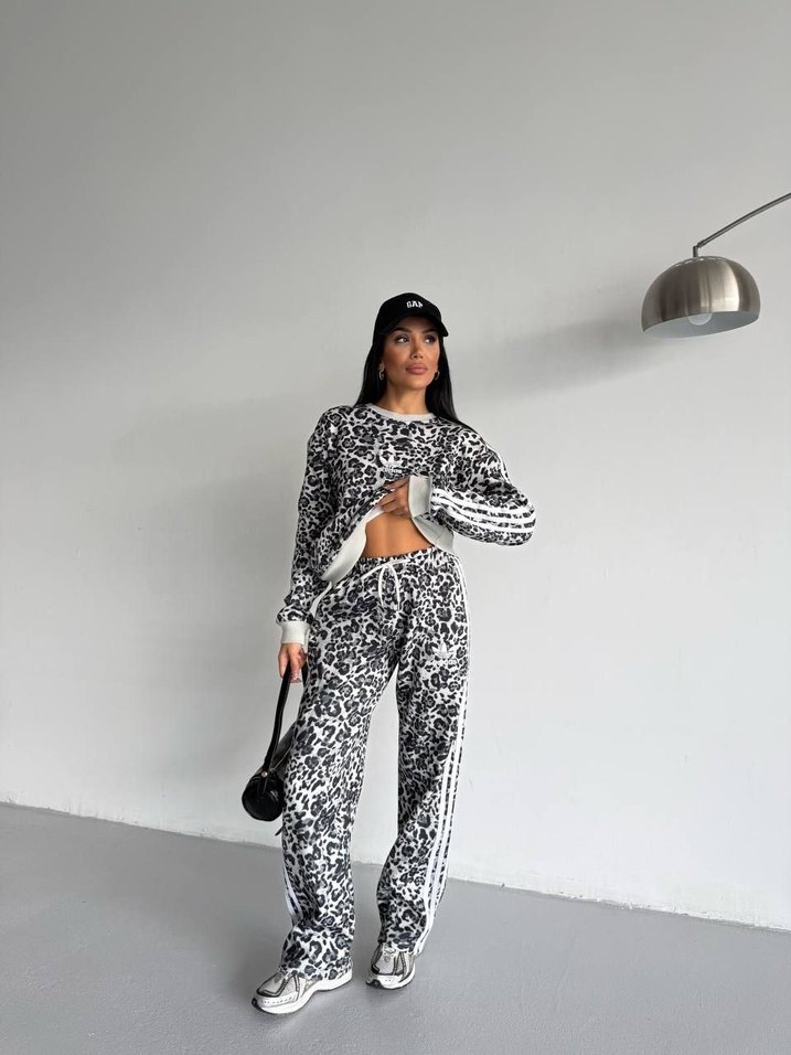 Pembe Batik Desenli Kadın Eşofman Takımı - Görsel 5