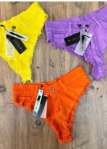 s Beden Parlak Sarı Mini Bağcıklı Bikini Altı