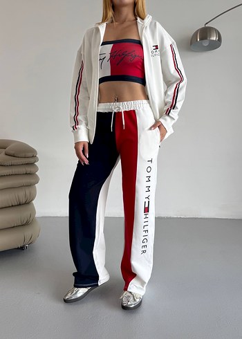 Kadın Beyaz Oversize Eşofman Takımı - Görsel 5