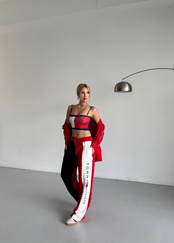 Kadın Beyaz Oversize Eşofman Takımı - Görsel 2