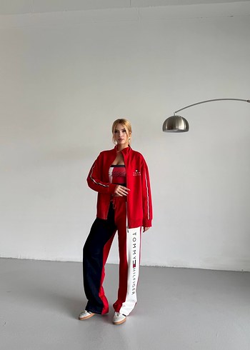 Kadın Beyaz Oversize Eşofman Takımı - Görsel 6