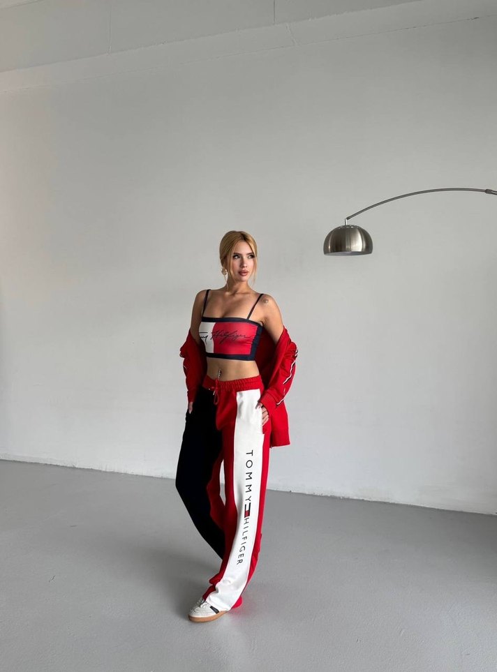 Kadın Beyaz Oversize Eşofman Takımı - Görsel 2