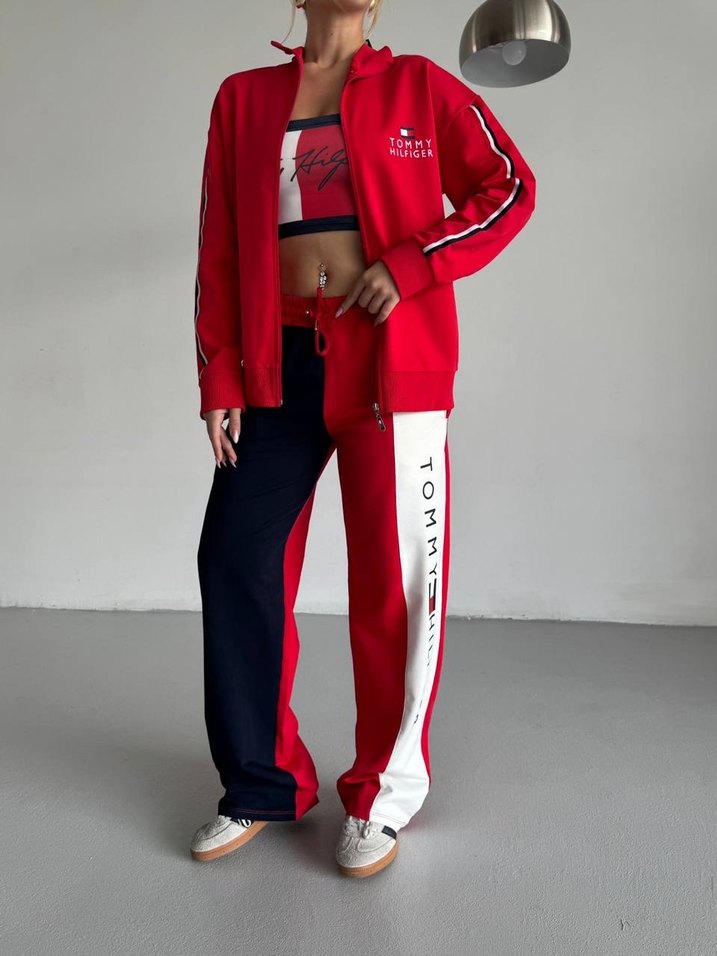 Tommy Hilfiger Baskılı Kadın Eşofman Takımı - Görsel 4