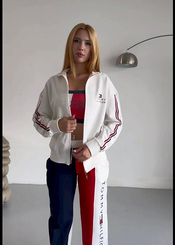 Tommy Hilfiger Beyaz Kadın Eşofman Takımı - Görsel 3