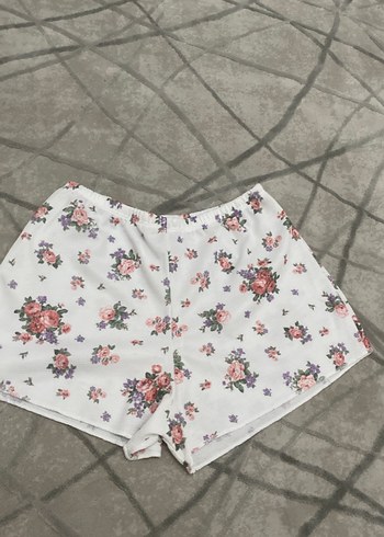 Çiçek Desenli Bohem Kısa Kadın Pijama Takımı - Görsel 6