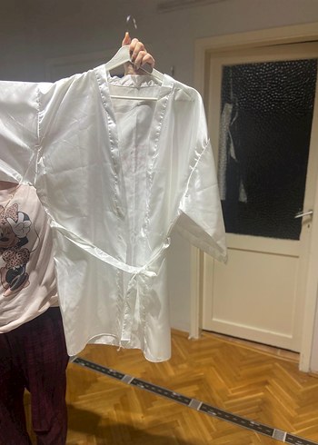 Beyaz Parlak Midi Kadın bride - Görsel 2