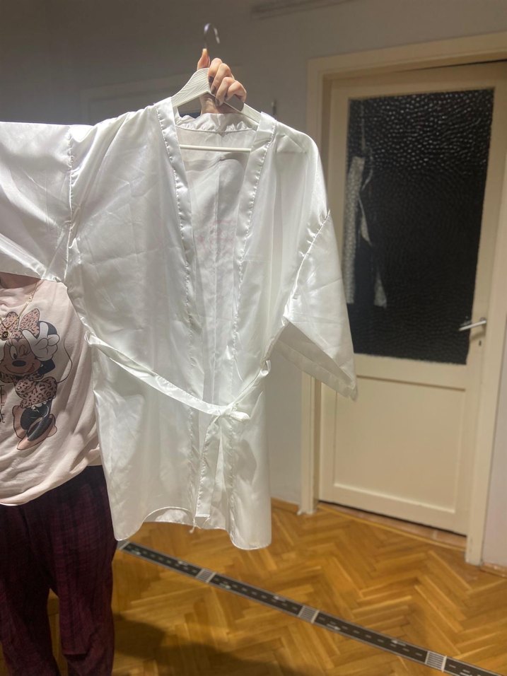 Beyaz Parlak Midi Kadın bride - Görsel 2