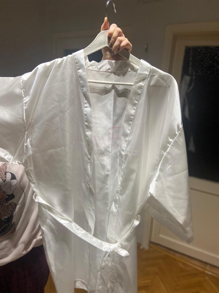 Beyaz Parlak Midi Kadın bride - Görsel 3