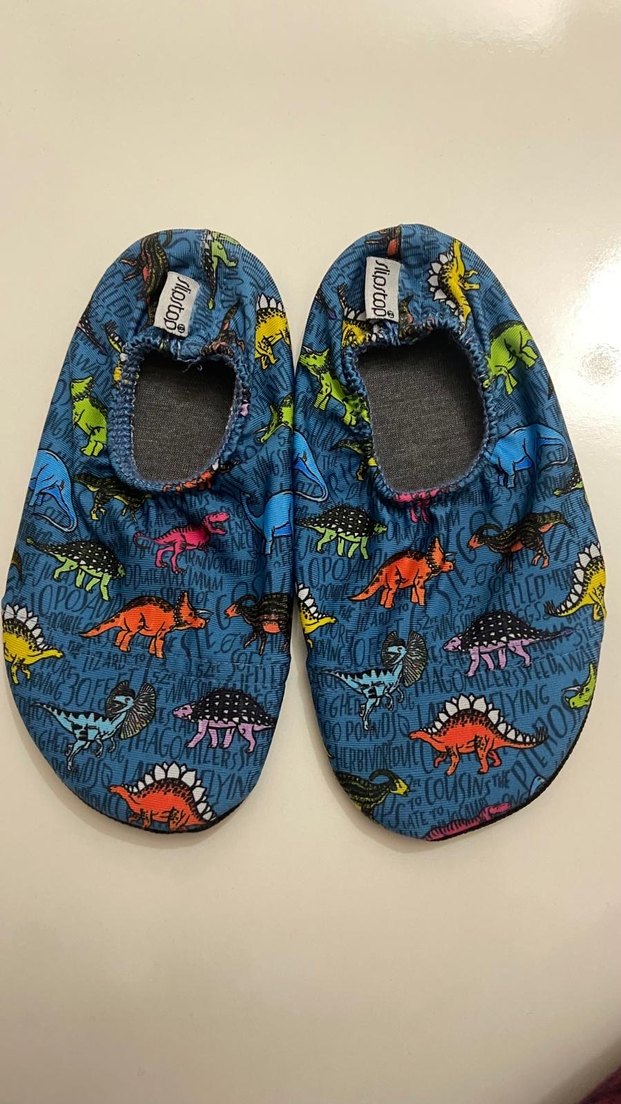 Renkli Desenli Erkek Çocuk Kaydırmaz Terlik - Görsel 3