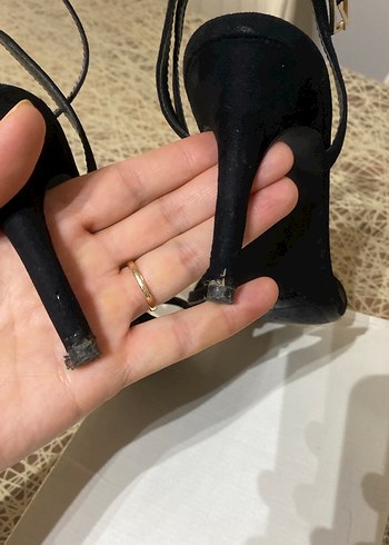 Klasik Siyah Tokalı İnce Topuklu Kadın Ayakkabı - Görsel 5