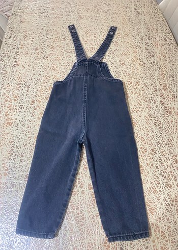 Gri Erkek Çocuk Kot Salopet - Görsel 4