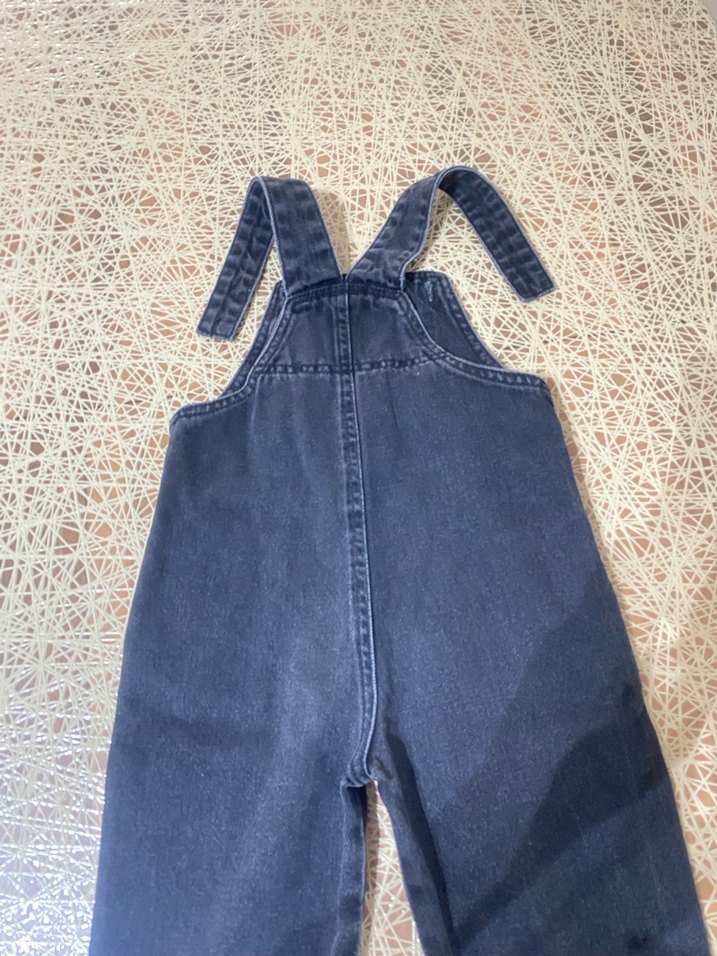 Gri Erkek Çocuk Kot Salopet - Görsel 5