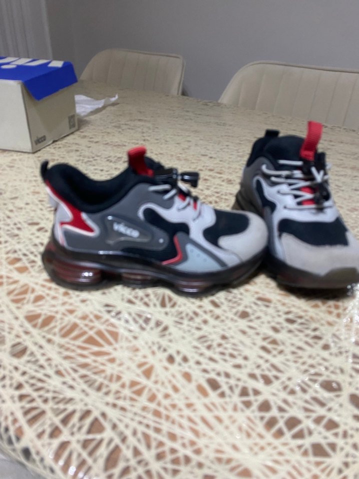 Gri Bağcıklı Erkek Çocuk Spor Ayakkabı - Görsel 3