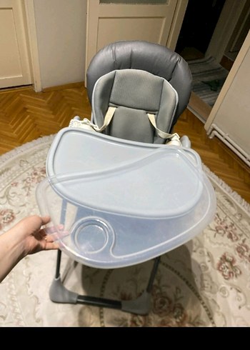 Gri Bebek Mama Sandalyesi
