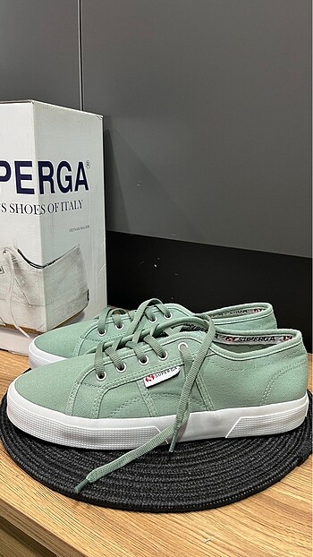 superga yeşil ayakkabı