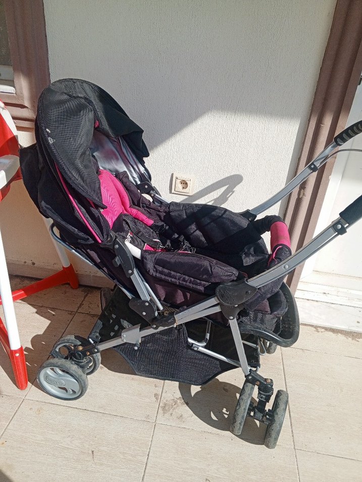 Kraft pembe bebek arabası - Görsel 2