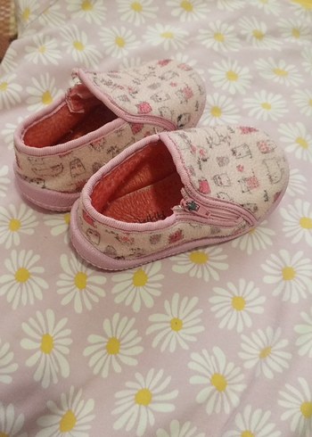 Kız Çocuk Pembe Baskılı Sıcak Terlik - Görsel 2