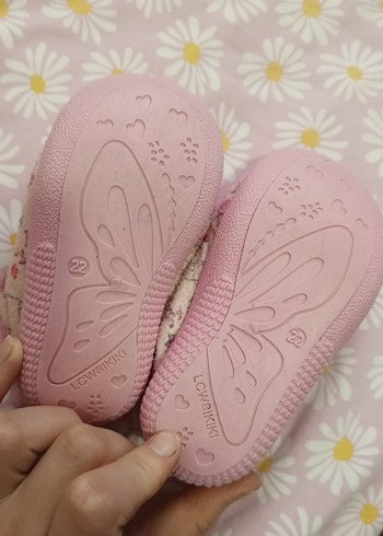 Kız Çocuk Pembe Baskılı Sıcak Terlik - Görsel 4