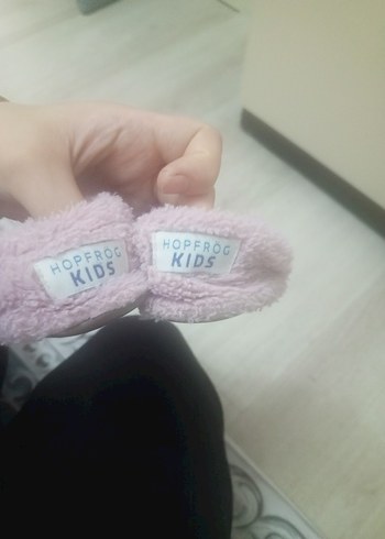 Kızlar için Pembe Peluş Ev Terliği - Görsel 4