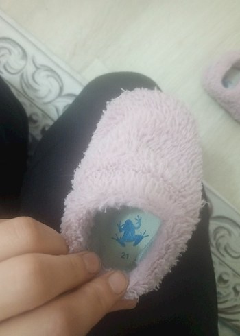 Kızlar için Pembe Peluş Ev Terliği - Görsel 2