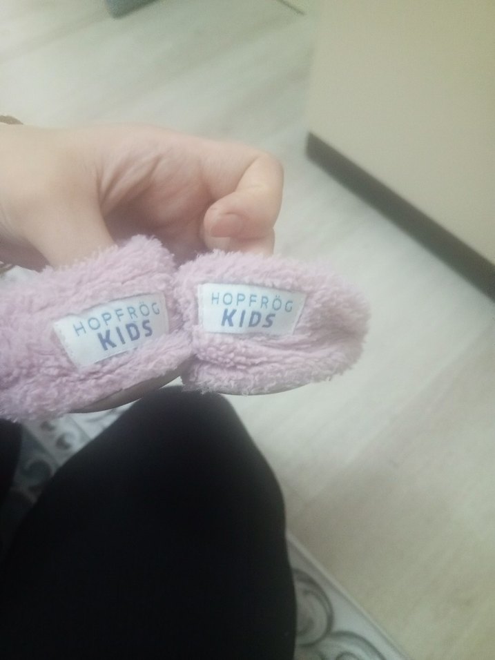 Kızlar için Pembe Peluş Ev Terliği - Görsel 4