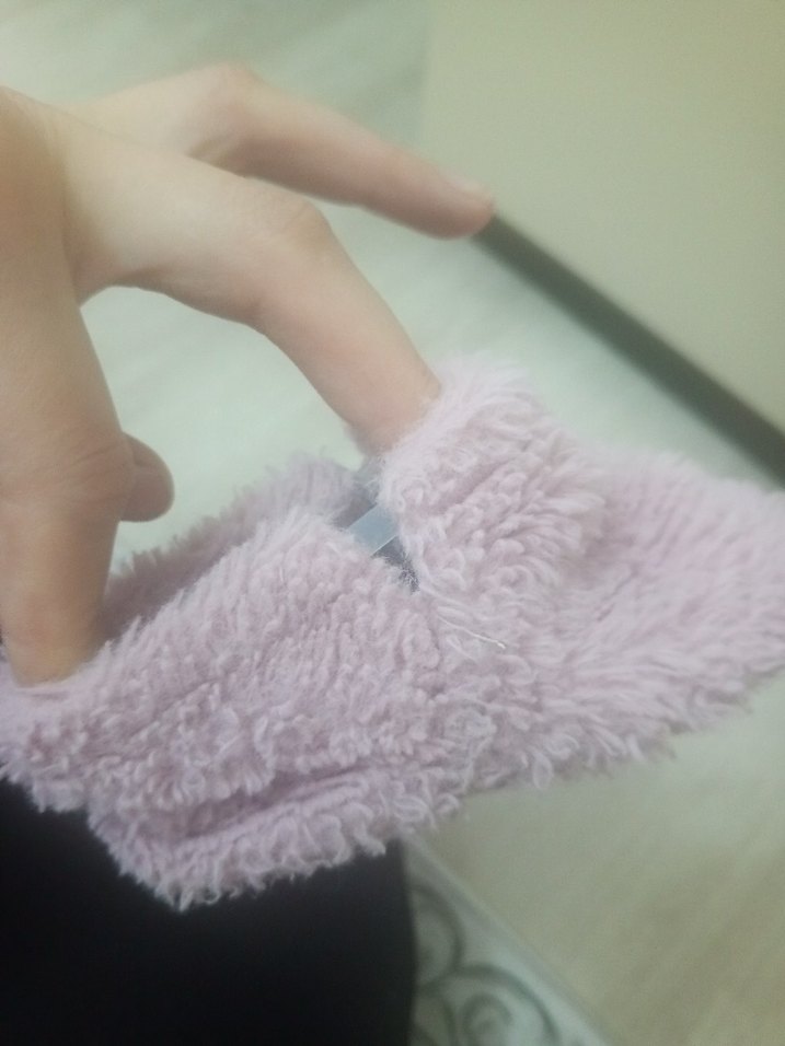 Kızlar için Pembe Peluş Ev Terliği - Görsel 3