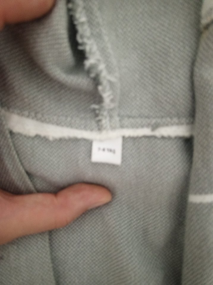 Gri Bohem Tarzı Pamuklu Bornoz - Görsel 2