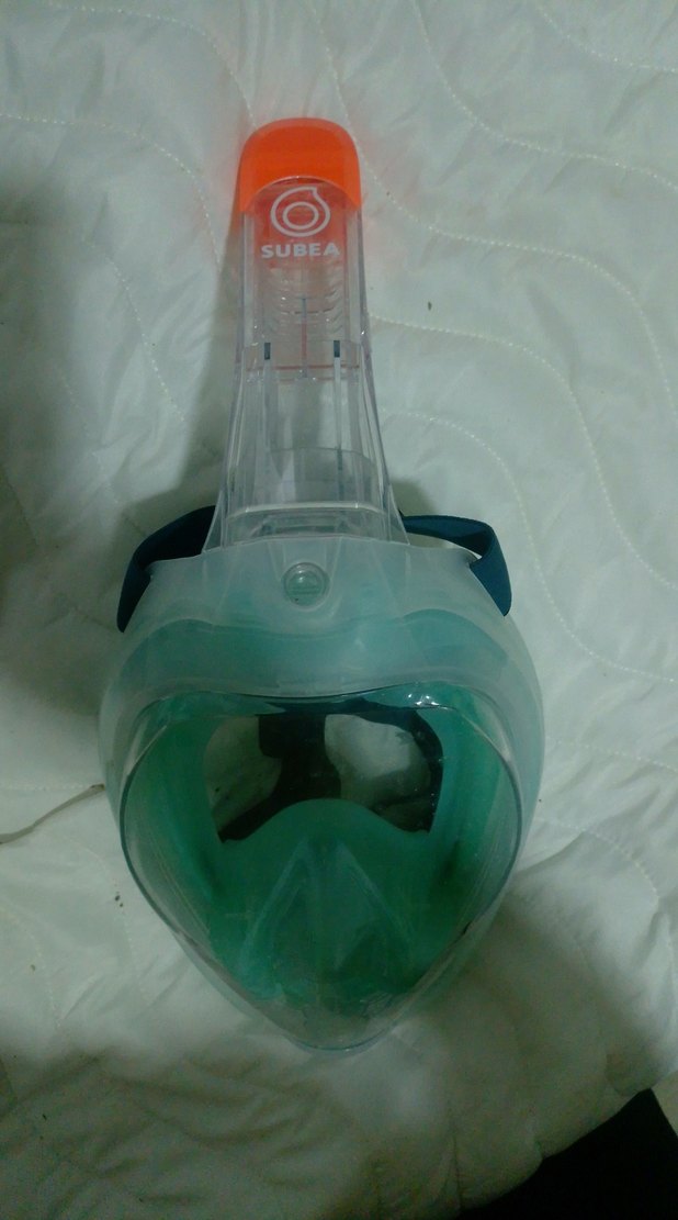 Turkuaz Transparan Yüzme Maskesi - Görsel 2