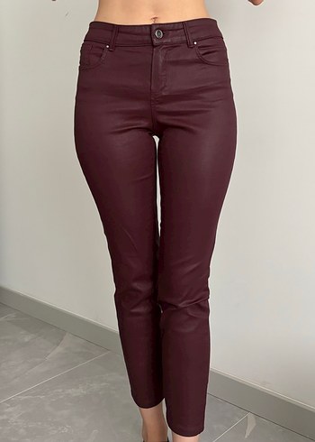 Massimo Dutti Bordo Yuksek Bel Dar Paca Pantolon