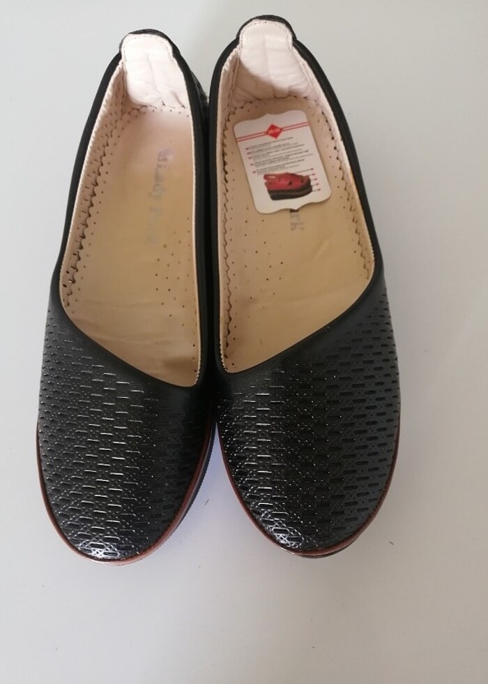 Kadin  yumuşak tabanlı siyah ayakkabı  - Görsel 5