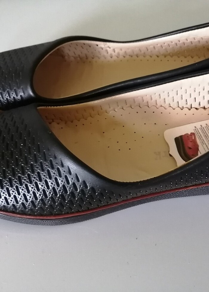 Kadin  yumuşak tabanlı siyah ayakkabı  - Görsel 4