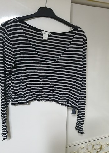 Uzun kolu krop bluz - Görsel 2