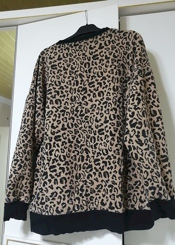 Kahverengi Leopar Desenli Kadın Kazak s beden ama  M.L bendelere - Görsel 6