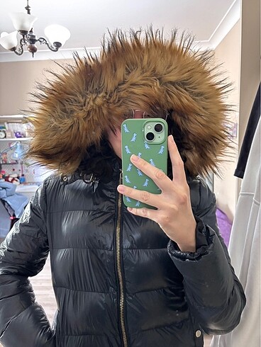 Zara Zara Kaz Tüyü Parlak Mont