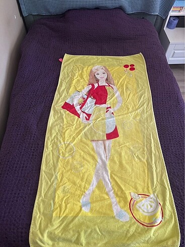 Nostaljik Barbie Plaj Havlusu